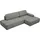 Home Affaire Eckcouch Cord 2-Sitzer Grau