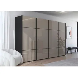 Rauch Schwebetürenschrank SCALE-TRIO 360 x 223 x 68 cm Beige/Schwarz