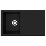 Respekta Cleveland 860x500mm Einbau reversibel schwarz (CLEVELAND86X50S)