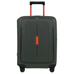 Hartschalen-Trolley SAMSONITE "ESSENS CIRCULAR, verschiedene Größen", Gr. B/H/T: 40cm x 55cm x 20cm 39 l, grün (grün, orange), Polypropylen, Koffer, digitaler Produkt für Transparenz des gesamten Produktlebenszyklus