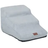 Relaxdays Hundetreppe 3 Stufen, - grau