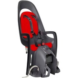Hamax Kindersitz Caress mit Gepaecktraegerbefestigung | grau/rot/dunkelgrau