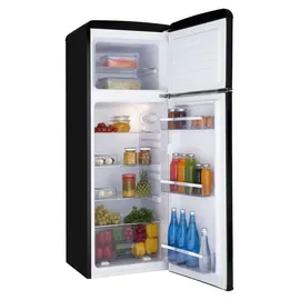 Amica KGC 15634 S Retro-Kühl-Gefrierkombination (206 l, 1440 mm hoch, Schwarz)