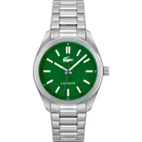 Lacoste Quarzuhr MONCEAU, Armbanduhr, Damenuhr, Herrenuhr, Edelstahlarmband, analog silberfarben