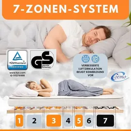Coemo Tellerlattenrost CubiFlex 140 x 200 cm 7-Zonen starr Tellerrahmen zur Selbstmontage