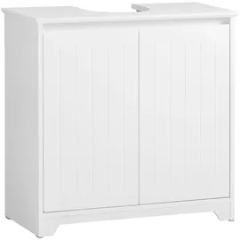 SoBuy Waschbeckenunterschrank Weiß