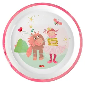 HABA Princess & Horse Essteller Rund Melamin Mehrfarbig