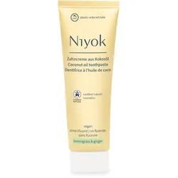 Niyok Zahncreme aus Kokosöl - Zitronengras & Ingwer, 75 Milliliter