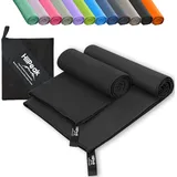 HiiPeak Mikrofaser Handtuch Kompakt und Leicht Microfaser Handtücher Fitness Schnelltrocknend microfaser Badetuch Saugfähiges Sporthandtuch Fitnessstudio Schwimm und Gym Handtuch