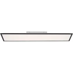 LED Deckenleuchte, eckig, schwarz, Lichtfarbensteuerung, Dimmfunktion