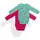 Schlummersack Bio Baby-Bodys langarm 3er-Pack in pink | Gr.: 86