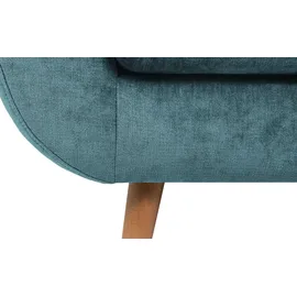 Soho Sessel SOHO Samt 94 x 85 x 93 cm Grau/Türkis/Petrol
