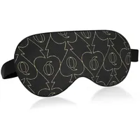 Unisex-Schlafaugenmaske Golden Queen of Spades Nachtschlafmaske Bequeme Augenschlafabdeckung