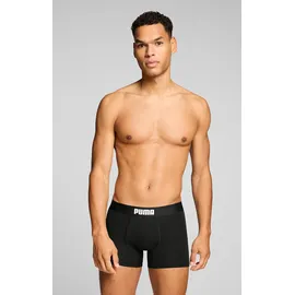 Puma MEN EVERYDAY PLACED LOGO BOXERS 2P electric orchid / schwarz L 2er Pack