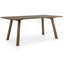 Bizzotto Tisch »Glasgow«, BxHxL: 90 x 75 x 180 cm, Tischplatte: Akazienholz - braun