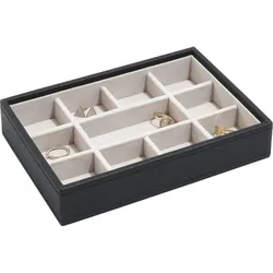 Stackers Schmuckkästchen mini 11-Fächer schwarzer Samt