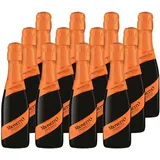 Mionetto Prosecco Spumante DOC Treviso Brut Brillino (12 x 0,20 l) Hochwertiger Schaumwein aus Italien im Kleinformat, frisch und fruchtig, ideal als Aperitif