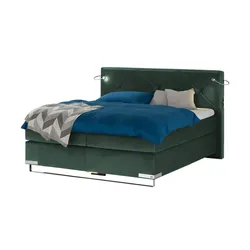 Musterring Boxspringbett Premiumversion Dubai ¦ grün ¦ Maße (cm): B: 197 H: 124
