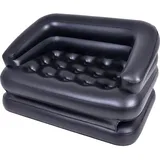 Avenli Luftsofa, Schwarz, Kunststoff, Uni, Rechteckig, 138x62x198 cm, Wohnzimmer, Sofas – Couches, Sofas