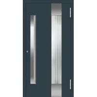 Aluminium Haustür mit Griffmulde "PHILIPPA" 78 mm RC2 Anthrazit RAL 7016 beidseitig außen öffnend DIN rechts