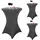 luxuskollektion Stehtischhusse Stretch Dunkelgrau 80 x 110 cm 3er Set