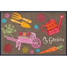 Wash+Dry My Garden 50 x 75 cm Braun/Mehrfarbig