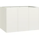 vidaXL Pflanzgefäß 120 x 80 x 80 cm Weiß