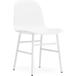 Form Stuhl weiß Stahlbeine