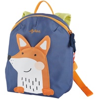 sigikid 25225 Mini Rucksack Fuchs Kinderrucksack für Krippe, Kita, Ausflüge empfohlen für Mädchen und Jungen ab 2 Jahren, Blau/Orange 29 cm