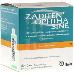 Zaditen Ophtha sine 0,25 mg/ml Augentr.E - Reimport 50 St