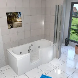 AcquaVapore Seniorendusche und Wanne mit Whirlpool S12D-WP-L Dusche 170x85