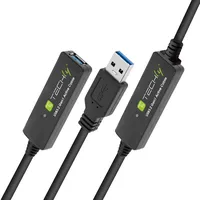 TECHLY USB-A 20 m Schwarz