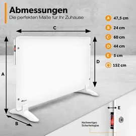TRESKO Infrarotheizung TIFRZ-001  600 W