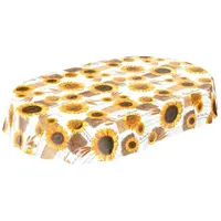 ANRO Tischdecke Wachstischdecke Wachstuch Wachstuchtischdecke Sonnenblumen Sommer Weizen Gelb