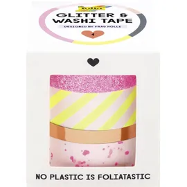 Folia Glitter & Washi Tape Set 4 Stück