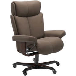 STRESSLESS Bürostuhl Magic Office Leder Braun Batick Mole M (Medium)