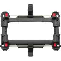 KLICKfix Zubehörhalter UNIKLIP 2 für Gepäckträgermontage schwarz-silber 3,7x22x17 cm