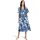 Betty & Co Sommerkleid Blumenprint Weiß/Dunkelblau 38