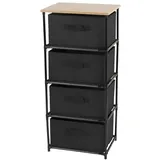 URBAN LIVING Schubladenschrank 39,2 x 29,7 x 89 cm braun