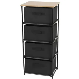 URBAN LIVING Schubladenschrank 39,2 x 29,7 x 89 cm braun