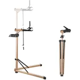 Vevor Fahrradmontageständer mit 1025–1510 mm einstellbarer Höhe, 49,9 kg belastbar, faltbar, gold