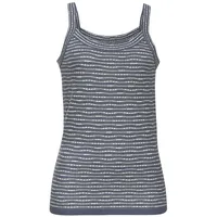 VIVANCE Stricktop Damen rauchblau-creme Gr.44/46