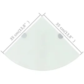 vidaXL Shower shelf white