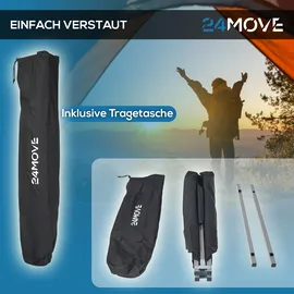 24move Feldbett Campingbett Schwarz