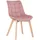 CLP Esszimmerstuhl Passaic Samt pink 2er Set
