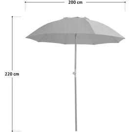 Svita Bambus Ø 200 cm Hellblau