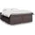 vidaXL Boxspringbett 180 x 200 cm Dunkelbraun