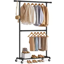 Songmics Garderobenständer HSR62BK Schwarz