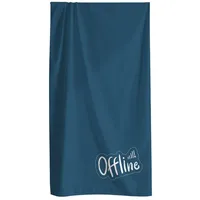 MTOnlinehandel Fernweh Badetuch 100 x 200 cm blau