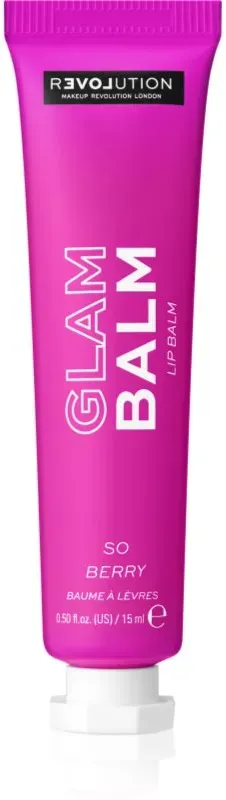 Revolution Relove Glam Balm nährender Lippenbalsam mit Duft So Berry 15 g